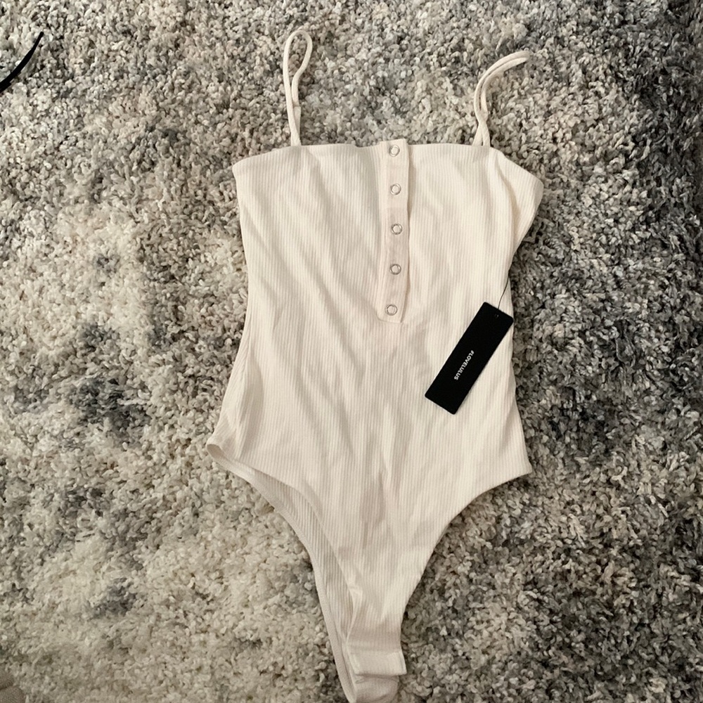 Lulu’s So Easy Ribbed Snap Front Bodysuit